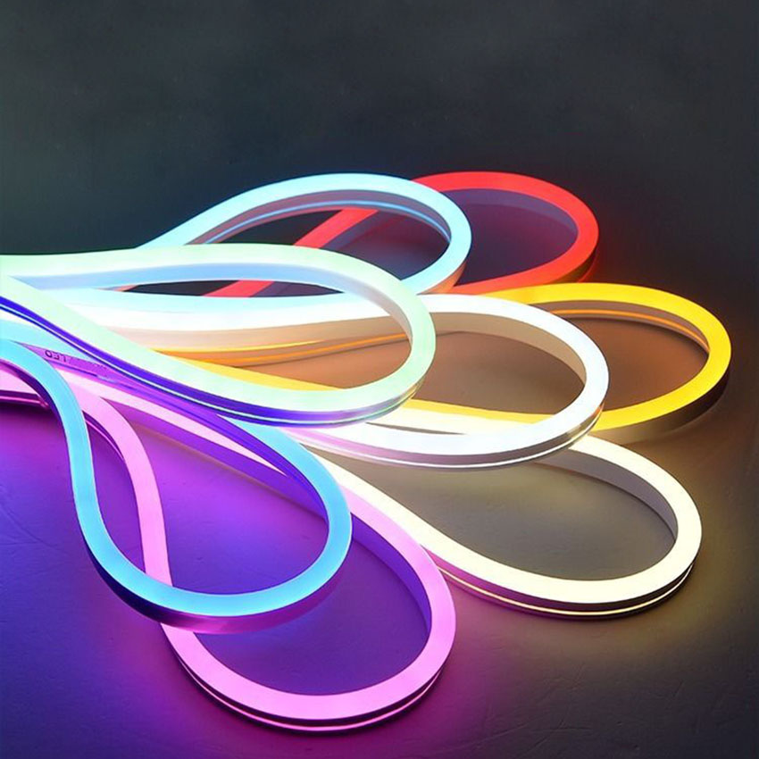 DC24V 16*15mm Side Lighting Waterproof 16.4Ft 600LEDs Multiple Single Color Optional Flexible LED Neon Light for Outdoor Lighting DC24V 16*15mm Side Lighting Waterproof 16.4Ft 600LEDs Multiple Single Color Optional Flexible LED Neon Light for Outdoor Lighting
